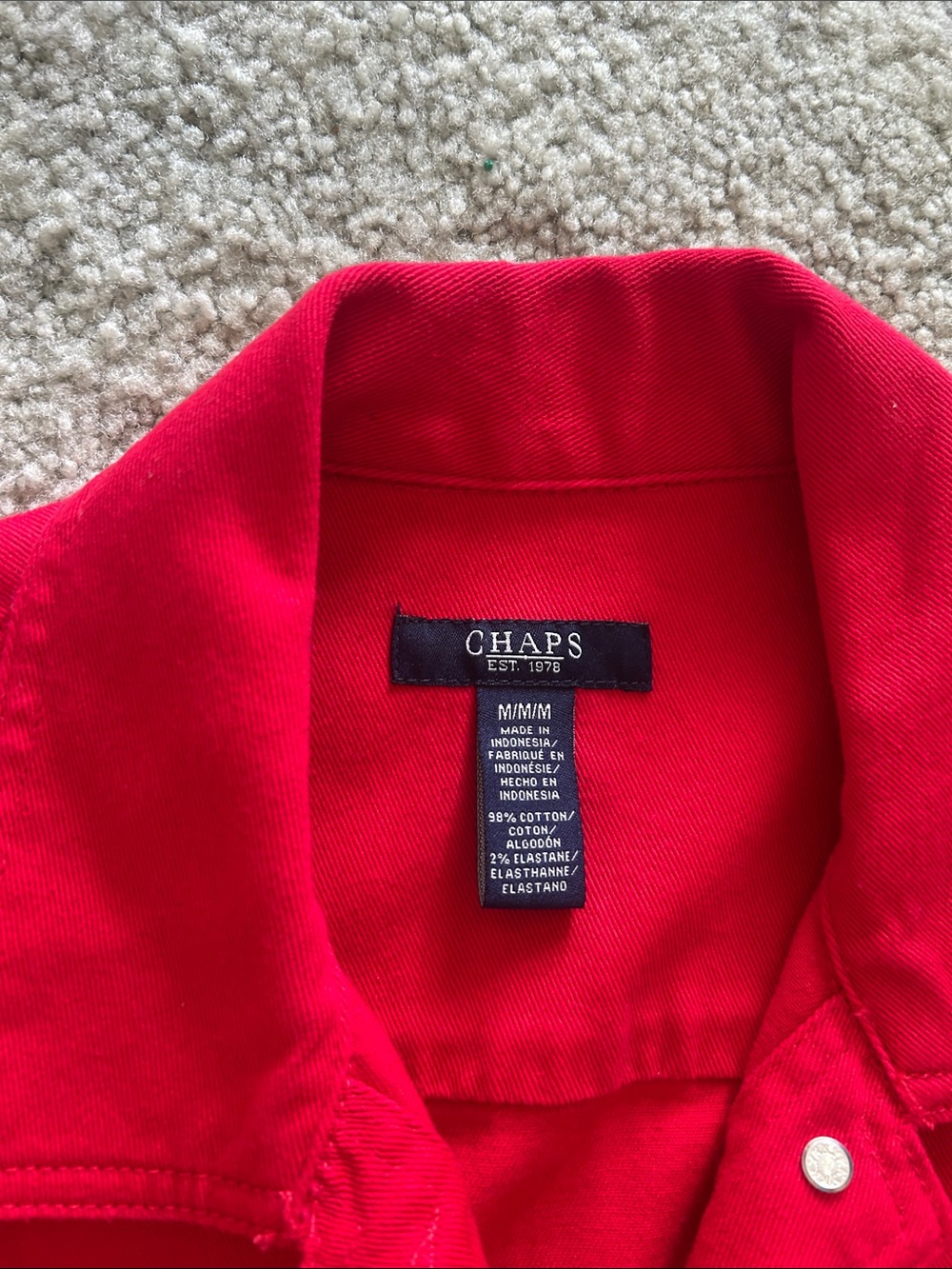 Red Denim Jacket - Picture 2 of 3